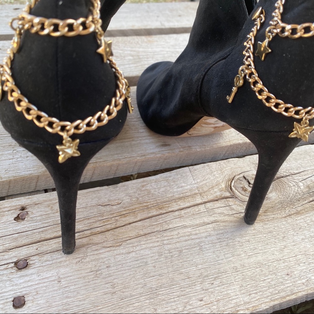 BCBGeneration Lexi Suede Charm Stiletto Booties - Picture 4 of 11